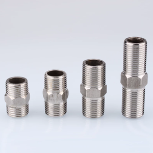 Raccordo a Nipplo Esagonale in Acciaio Inox 304 con Filettatura Esterna per Applicazioni a Parete - Anticorrosione e Durevole - Product Image 6