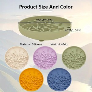 Tappetino da viaggio in Silicone per cani alla moda per cani con funzione Anti-soffocamento Anti-soffocamento per animali domestici - Product Image 4