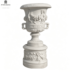 Maceta <span class=keywords><strong>de</strong></span> Mármol Blanco Natural Tallada a Mano <span class=keywords><strong>de</strong></span> Lujo, Urna Grande <span class=keywords><strong>de</strong></span> Piedra <span class=keywords><strong>para</strong></span> Exteriores, Decoración <span class=keywords><strong>de</strong></span> Jardín y Paisaje <span class=keywords><strong>para</strong></span> Villas - Product Image 6