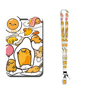 Porte-cartes et lanières Gudetama japonais, motif dessin animé mignon, accessoires portables personnalisables, cadeau étudiant, étui pour badge d'identification et carte nominative - Product Image 5