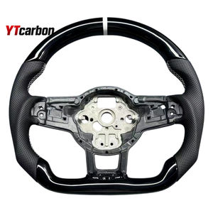 Volant en cuir suédé italien personnalisé YTcarbon pour <span class=keywords><strong>Golf</strong></span> MK7 VII GLI GTI <span class=keywords><strong>GTD</strong></span> GTE R-line, pièces automobiles modifiées, accessoires de voiture - Product Image 6