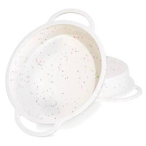 MUYULINS Factory Round LFGB Non-Stick BPA Free Metal Reinforced Frame Toast Brownie <b>Silicone</b> Bread Cake Pan <b>Baking</b> Mold - Product Image 1
