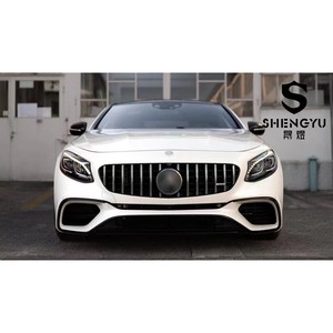 Kit Carrozzeria per Paraurti Auto per Benz S Coupé C217/W217 Aggiornamento allo Stile S65/S63 AMG - Product Image 1
