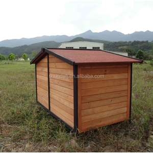 SDD011 grande classica casa per cani da esterno per gatti di lusso moderna gabbia in legno con finitura in ferro resistente alle intemperie - Product Image 4