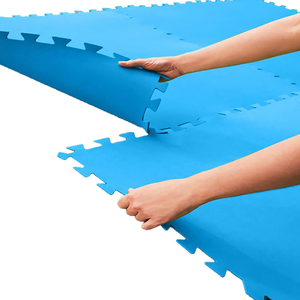 Outils d'installation de dalles inodores, <span class=keywords><strong>tapis</strong></span> de <span class=keywords><strong>puzzle</strong></span> sans métaux lourds en <span class=keywords><strong>mousse</strong></span> EVA, performance fiable, testé en bureau, <span class=keywords><strong>tapis</strong></span> de sol bleu pour <span class=keywords><strong>piscine</strong></span> - Product Image 2