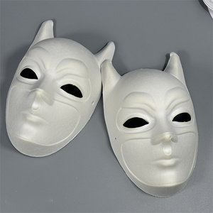 Cosplay Masquerade Bruce Wayne Bat Dark Knight Pulp Máscaras <span class=keywords><strong>de</strong></span> <span class=keywords><strong>papel</strong></span> Halloween Superhéroe Máscaras <span class=keywords><strong>de</strong></span> fiesta en blanco - Product Image 6