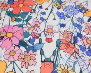 Voile de coton japonais personnalisé imprimé numériquement Tissu floral Soudanais <span class=keywords><strong>pour</strong></span> femmes Toub Mauritanie Melehfa Swiss Total Somali Dirac <span class=keywords><strong>pour</strong></span> <span class=keywords><strong>mariage</strong></span> - Product Image 2