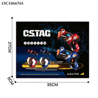2 pistolets laser interactifs électriques pour jeu multijoueur, avec cibles et récepteur de gilet, pour enfants
