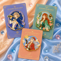 Ensemble de pin's en émail dur personnalisés sur le thème de personnages de fantasy originaux : Stargazer, Alchemist, Sky Adventure – Pin's de revers en métal OEM