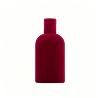 Flacon de parfum en verre floqué de velours de luxe personnalisé 100 ml avec pulvérisateur à sertir, pompe vide 30 ml 50 ml, flacon de parfum unique et élégant 100 ml