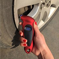 4 paramètres Digital Tire Jauges pour Voiture Camion Vélo LCD Haute Précision Pneu Air Manomètre Numérique Jauge de Pression des Pneus DG01