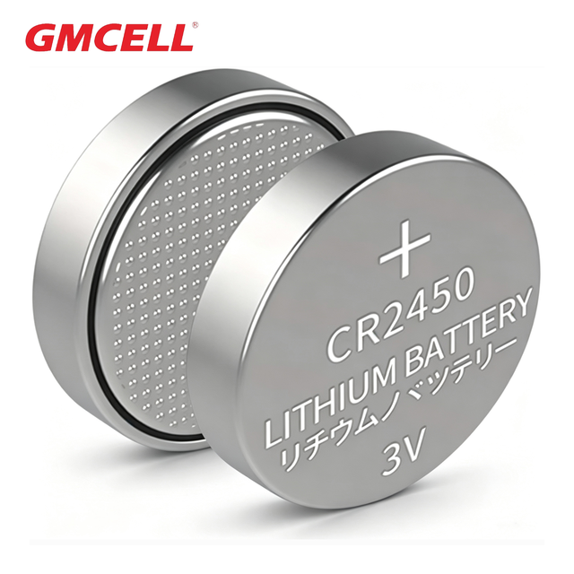 CR2450 3V Lithium Button Cell Battery 600mAh Non Rechargeable Lithium Coin Battery for Car Key Remote Sensor Smart Tag