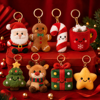 Porte-clés en peluche de Noël en gros : Père Noël, renne, bonhomme de neige doux pour cadeaux d'entreprise, promotion de marque et événements