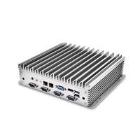 Prosesor dan Desktop Tanpa Kipas I3 Mini 6th Pc 6COM 2LAN 8USB LVDS VGA Komputer Saku dengan Casing