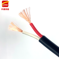 Cable Eléctrico Flexible Multifilar Redondo CE H03VV-F H05VV-F RVV 2x1.5mm 2x2.5mm 2x4mm con Aislamiento de PVC y Revestimiento de PVC