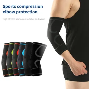 Customized Elastic Gym Sport Elbow Protective Pad Absorb Sweat Nylon Arm <strong>Sleeve</strong> for Basketball - Product Image 6