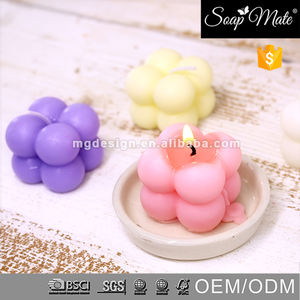 Cera de soja sin humo Vela creativa del <span class=keywords><strong>cubo</strong></span> de <span class=keywords><strong>Rubik</strong></span> Vela aromática de cera de soja hasta un tiempo de combustión prolongado - Product Image 3