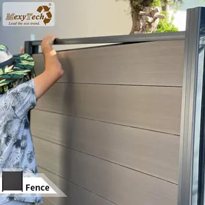 Pannello di recinzione recinzione di recinzione in alluminio a doghe metalliche in alluminio facilmente assemblabile