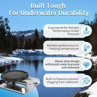 Accessoires d'aération pour bassin et lac, diffuseur à membrane autoportant en acier inoxydable, composants PLC, 500L/heure, puissance 5kW