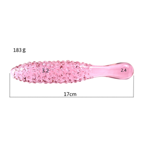 Cam Penis kristal yapay Penis Yoni Bar masaj değnek popo <span class=keywords><strong>Anal</strong></span> Plug seks oyuncak kadınlar için pembe büyük yapay Penis vajina stimülasyon - Product Image 3