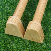 Mini poignées en bois barres de pompes force d'entraînement à la maison Parallettes en bois supports de pompes en bois