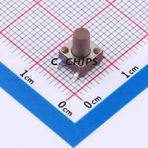 TSB06331-088D332DH-R0500 Tactile Switch SMD-4P,6.1x6.1mm Switch Single Pole Single Throw Round Button 1.8N 6.1mm - Product Image 1