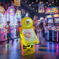 Distributeur automatique de pièces de monnaie FEZA Yellow Robot, jeu de pachinko, lumières clignotantes, construction métallique, 110/220V pour parc d'attractions