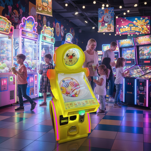 FEZA Yellow Robot Coin Operated Vending <b>Machine</b> Pachinko Board Flashing Lights Metal Construction 110/220V for <b>Amusement</b> Park - Product Image 3