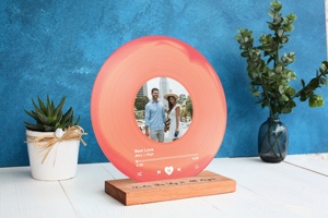 Disco de Vinilo Acrílico Personalizado con Foto, Placa Acrílica con Canción, Regalo de Aniversario para Amigos, Regalo de <span class=keywords><strong>Cumpleaños</strong></span>, OEM ODM - Product Image 4