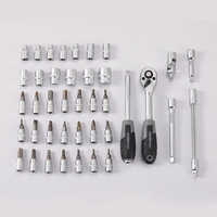 Clé à cliquet en acier au chrome-vanadium et douilles, clés à cliquet dynamométriques et douilles assorties, outils