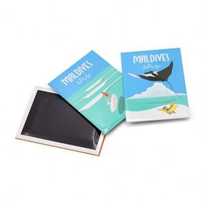 High Quality Custom Printed Tin <b>Plate</b> <b>Magnetic</b> Interesting Maldives Amsterdam Fridge Magnet - Product Image 1