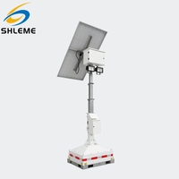 Kustom portabel bertenaga surya keamanan CCTV sistem pemantauan menara dengan 450W Panel surya