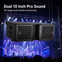Speaker Line Array NEARSTAR 500W Dua Jalur 8 Ohm Kabinet Kayu Lapis untuk Acara Panggung