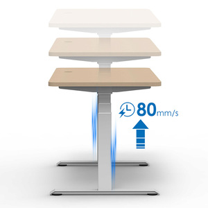 ขาโต๊ะปรับระดับความสูงด้วยไฟฟ้า Nettech โครงโลหะ มอเตอร์คู่ โต๊ะคอมพิวเตอร์อัจฉริยะเคลื่อนย้ายได้ สำหรับบ้านและสำนักงาน - Product Image 4