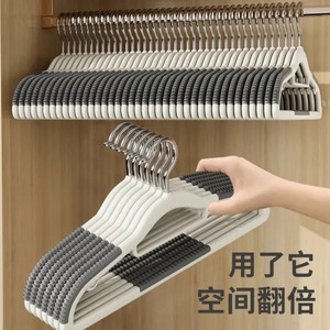 Perchas para Ropa Antideslizantes, Gruesas, con Acolchado de Terciopelo para Guardar Ropa en el Armario - Product Image 1