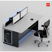 Console de sécurité publique Kesino Factory Direct 911, intégrée, moderne, en aluminium, communication de dispatching, modulaire, réglable, bureau