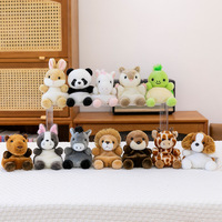 Série Animaux de la Forêt : Pendentif Panda en Peluche, Petit Jouet Mignon, Porte-clés pour Sac, Ornement à Suspendre au Voiture