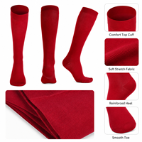 Chaussettes de compression genou haut soutien bas pour hommes et femmes soutien grossesse course sport vol voyage