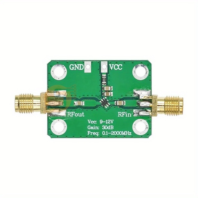 0.1-2000MHz RF Wideband Amplifier Module 30dB Gain Low Noise LNA for Wireless Communication