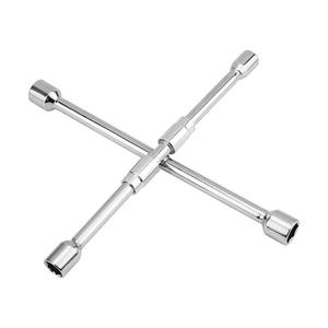 Llave cruzada plegable, llave de vaso métrica para desmontaje de neumáticos, herramienta de reparación de automóviles - Product Image 1