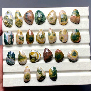 Piedras Preciosas Sueltas de Jaspe Oceánico Natural, Corte Rosa Facetado, Formas Mixtas, Personalizadas para la Fabricación de Joyas, Suministro al por Mayor - Product Image 1