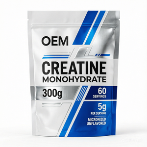 Creatina Monohidrato OEM ODM, HACCP ISO22000, 300g, 60 Porciones, Sin Sabor, Micronizada, Solo Un Ingrediente - Product Image 1