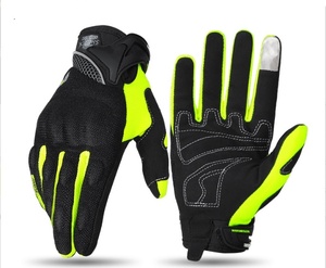 Guantes de Motocicleta de Cuero Unisex SUOMY, Transpirables, Antideslizantes, de Protección para Motociclistas, Compatibles con Pantalla Táctil, con Hebilla - Product Image 2