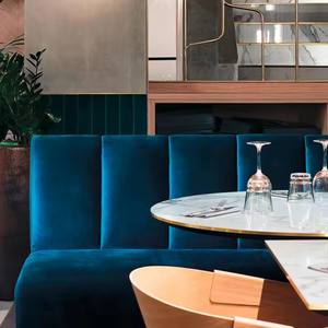 Divano Modulare Curvo in Tessuto per Arredamento Commerciale, Design Moderno per Nightclub, <span class=keywords><strong>VIP</strong></span>, Salotto e Bar - Product Image 6