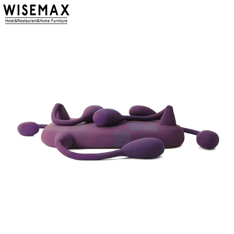 WISEMAX FURNITURE Canapé italien léger en tissu de luxe Designer créatif forme animale Poulpe étoile de mer Salon Canapé-lit au sol