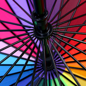 <span class=keywords><strong>Parapluie</strong></span> samouraï Long en cuir arc-en-ciel 24K, nouveau design 2020, coupe-vent pour hommes et femmes - Product Image 4