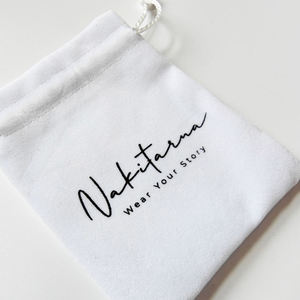 Sac à bijoux en velours doux imprimé avec logo personnalisé, pochette en coton peluche avec cordon de serrage, recyclable, nouveau design, emballage cadeau - Product Image 4