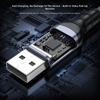 Câble de transfert de données haute vitesse USB 3.2 Gen 2 10 Gbps, USB-C Type C 3A, câble de charge rapide pour téléphones mobiles, SDD portable