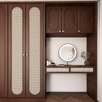 Armoire Moderne en Bois Massif pour Chambre à Coucher, Appartement et Hôtel - Meuble de Rangement pour Vêtements