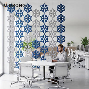 Nouveau design, panneau en flocons de neige 3D en PET, E0 ROHS, polyester, réduction du bruit, installation <span class=keywords><strong>facile</strong></span>, séparateur de pièce pour bibliothèque, école, chambre d'enfants - Product Image 3